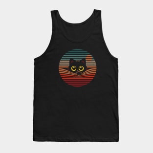 Retro Cat - Cute vintage kitty Tank Top